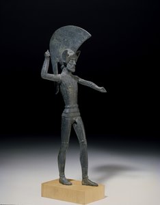 Warrior, z Umbrie, Etruscan, 5. století před naším letopočtem (bronz)